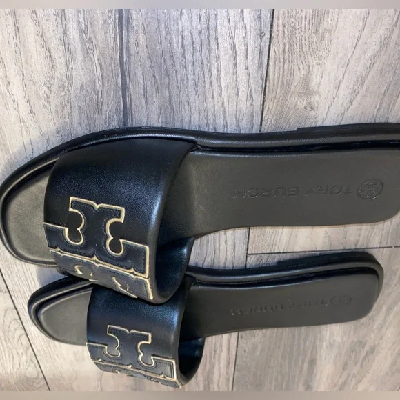 Perfect black/gold Tory Burch flats - Picture 6 of 8